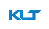 Connected KLT Letters logo Design Linked Chain logo Concept