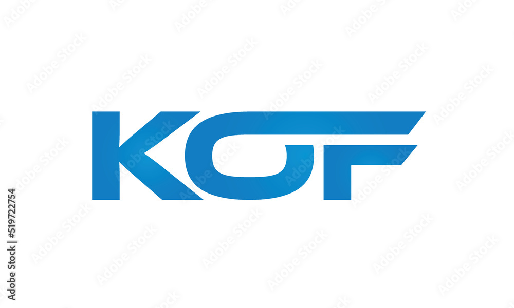 Connected KO Letters logo Design Linked Chain logo Concept Connected KO Letters logo Design Linked Chain logo Concept