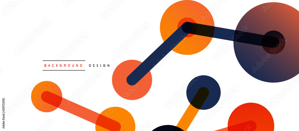 Line points connections geometric abstract background. Circles connected by lines. Trendy techno business template for wallpaper, banner, background or landing Line points connections geometric abstract background. Circles connected by lines. Trendy techno business template for wallpaper, banner, background or landing