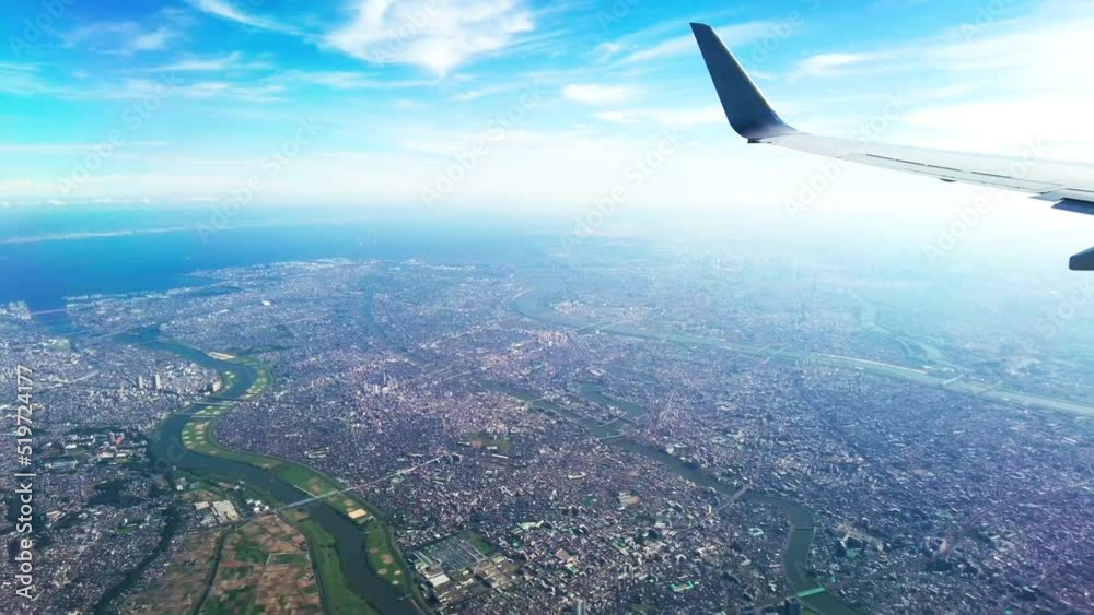 The aerial view of Japan The aerial view of Japan