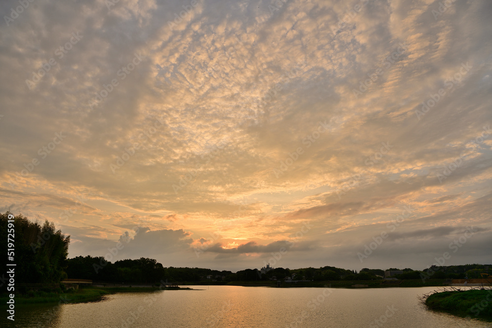 Obraz premium 日の出の風景