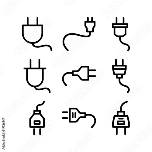 plug icon or logo isolated sign symbol vector illustration - high quality black style vector icons 
