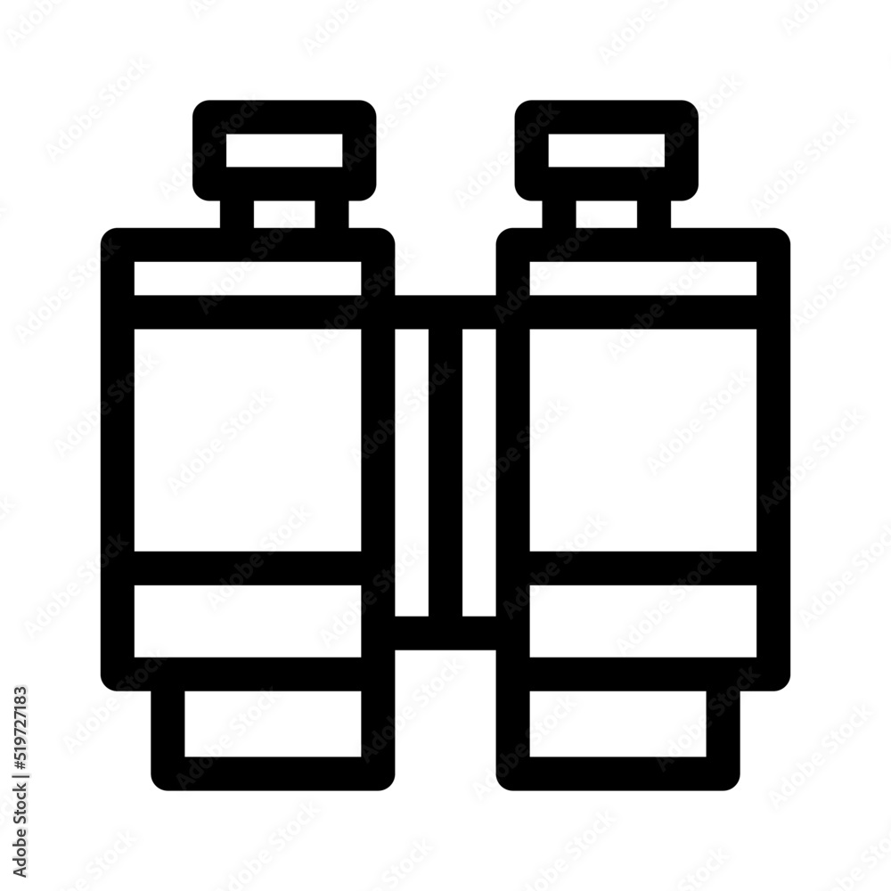 binoculars icon or logo isolated sign symbol vector illustration - high quality black style vector icons
