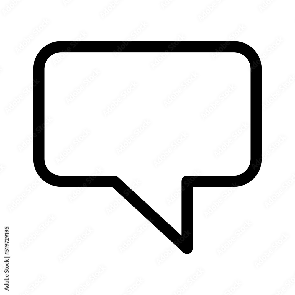 speech bubble icon or logo isolated sign symbol vector illustration - high quality black style vector icons

