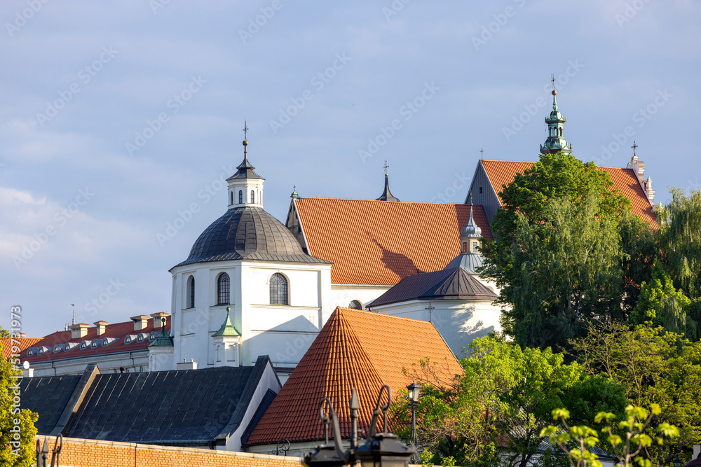 View from the Castle Square of Monastery of the Dominican Fathers, Lublin, Poland