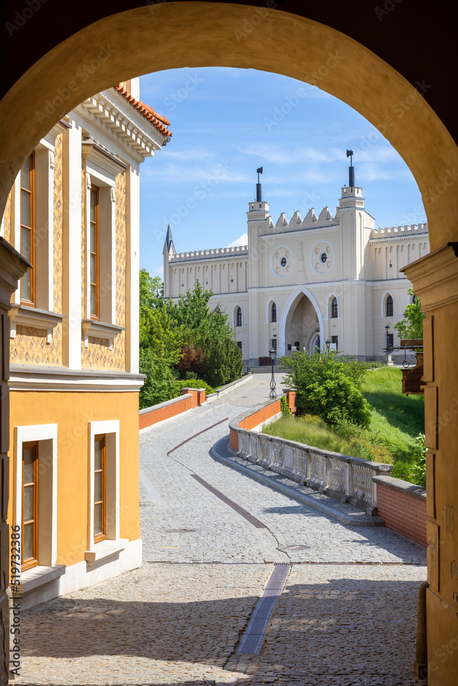 View of the Lublin Castle through the Grodzka Gate, Lublin, Poland - obrazy, fototapety, plakaty 