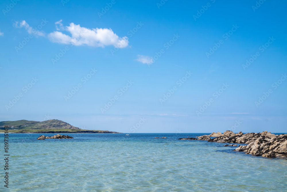 Beautiful clear water at Narin Strand in County Donegal - Ireland. Beautiful clear water at Narin Strand in County Donegal - Ireland.