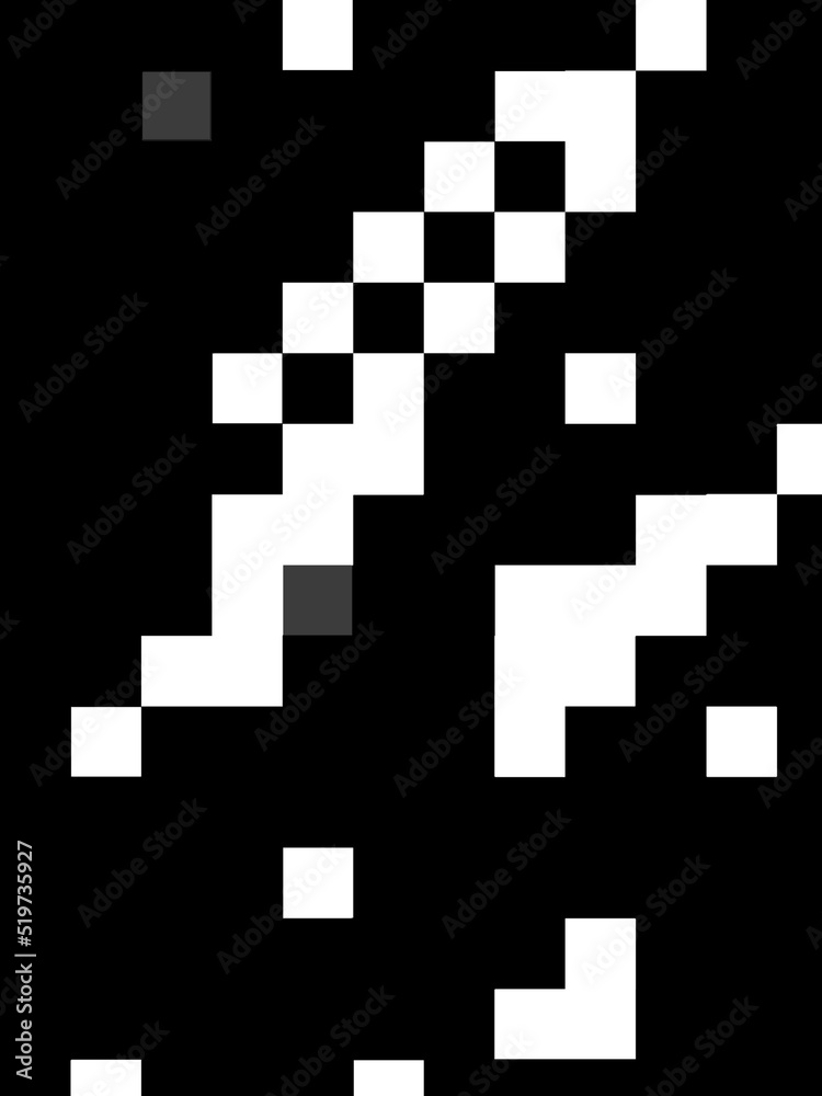 Black and White Pixel Background