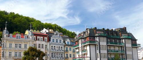 Fotografie, Obraz beautiful houses in the center of spa city Karlovy Vary