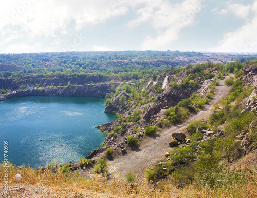 Radon lake in Ukraine