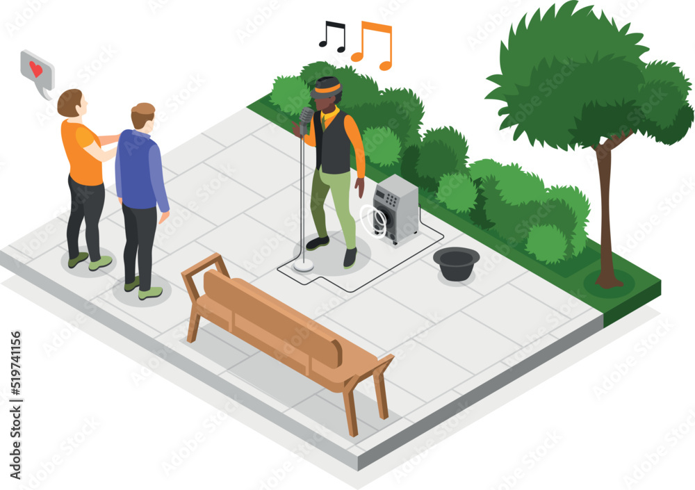 Street Singer Park Composition