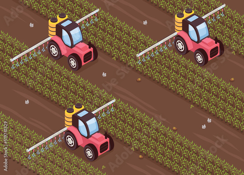 Isometric Pest Control Concept