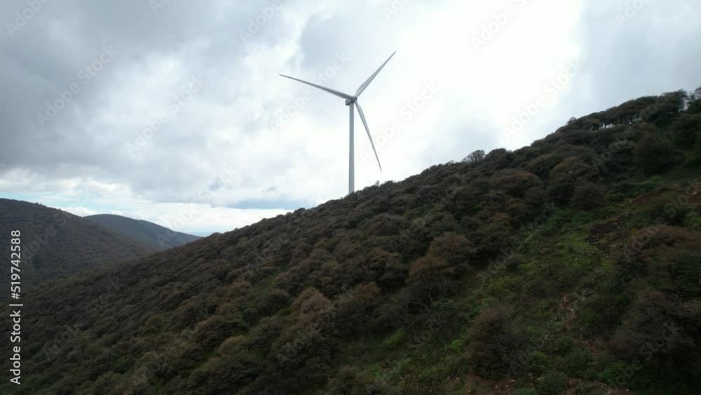 Drone video of a wind farm Drone video of a wind farm