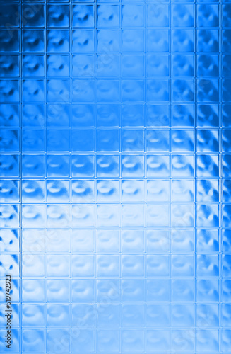 blue shine abstract gradient color background with squares block glass design concept