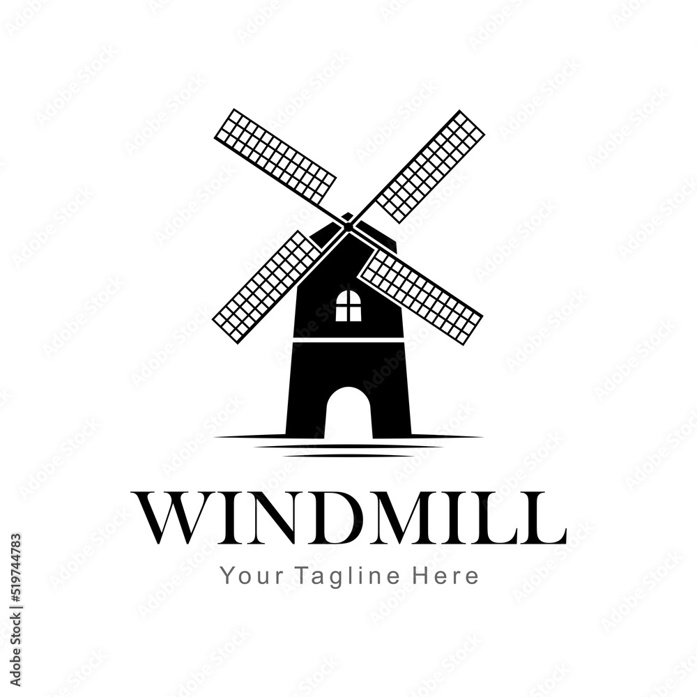 windmill vector illustration windmill vector illustration