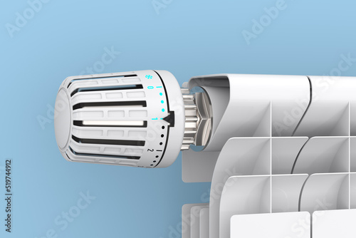 Heater thermostat on white ...