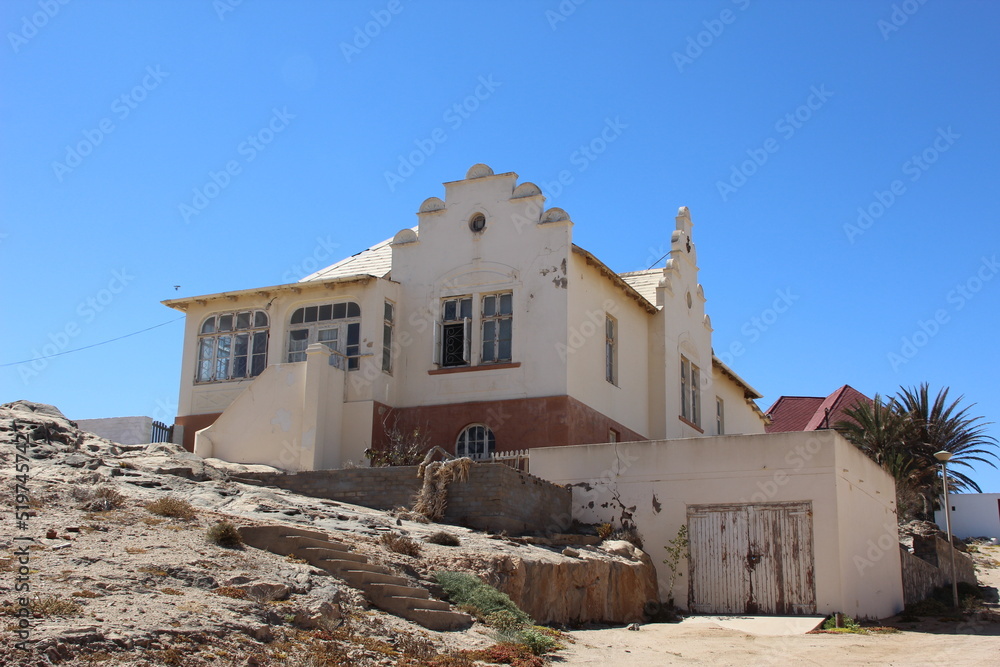 Building in the town of Luderitz, southern Namibia, Southern Africa.