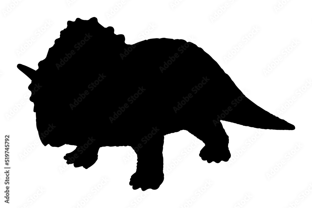 Dinosaur in black silhouette. Isolated on a white background with clipping path. Dinosaur in black silhouette. Isolated on a white background with clipping path.