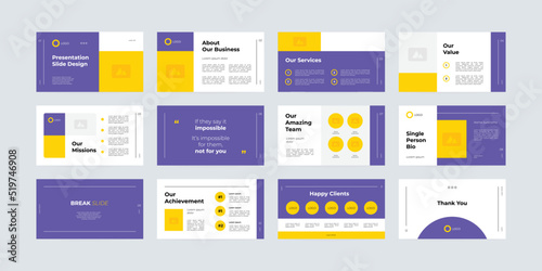 simple modern presentation slide design template