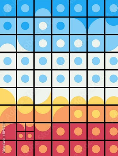 Colorful Cute Abstract Pattern Shapes