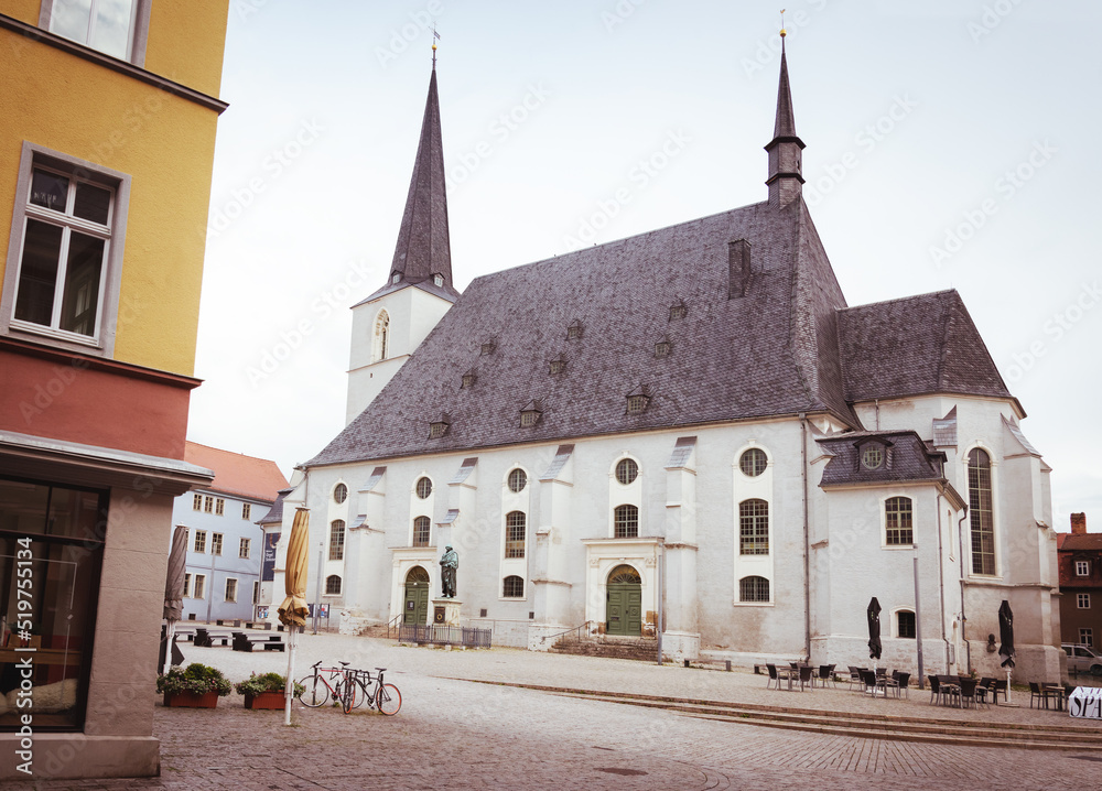  View at St. Peter and Paul church in Weimar, Thuringia, Germany