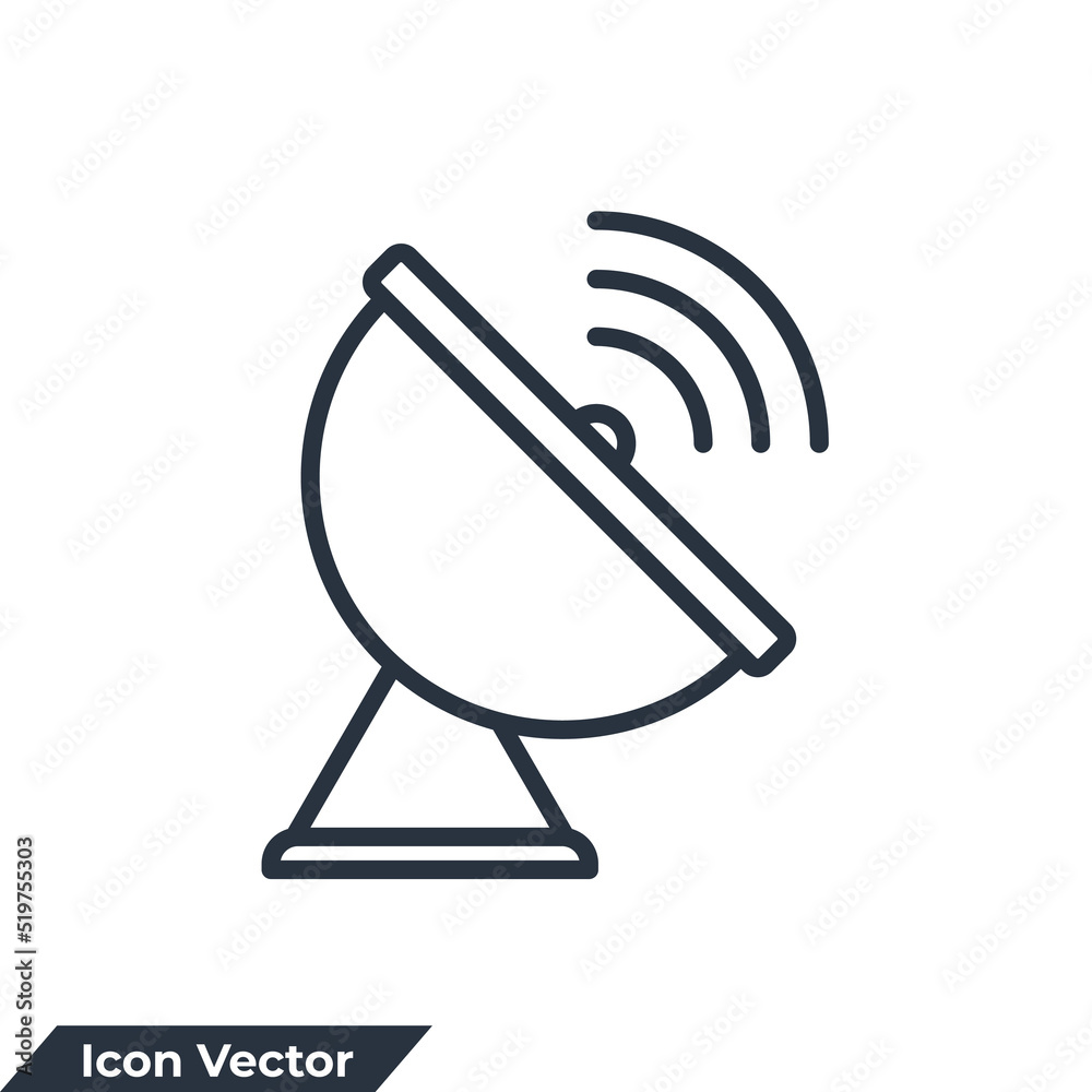 satellite icon logo vector illustration. antenna symbol template for graphic and web design collection satellite icon logo vector illustration. antenna symbol template for graphic and web design collection