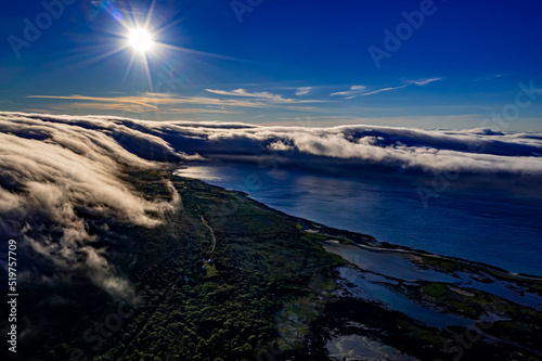 Ireland from above | Irish Coast, the Sea and the Village Ballyvaughan