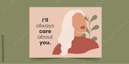 I’ll always care about you Card Greeting Card for African Women