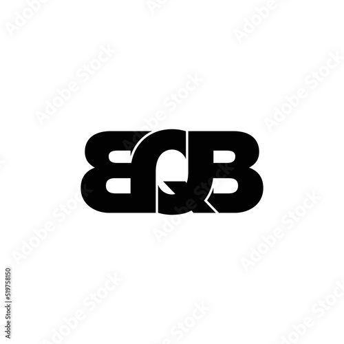 BQB letter monogram logo design vector photo