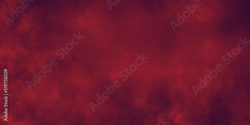 Abstract background with red dramatic evening сumulus clouds in the sky. Modern design with Bright light pink ink watercolor on black background.. paper texture design in illustration .Geometric 
