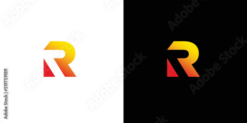 Modern and professional AR letter initials logo design
