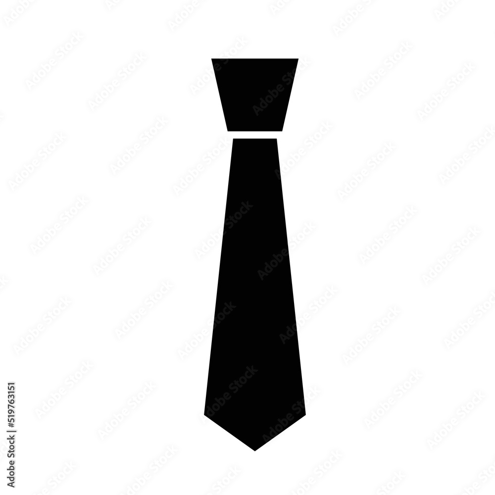 Tie icon, full black. Suitable for website, content design, poster, banner, or video editing needs Tie icon, full black. Suitable for website, content design, poster, banner, or video editing needs