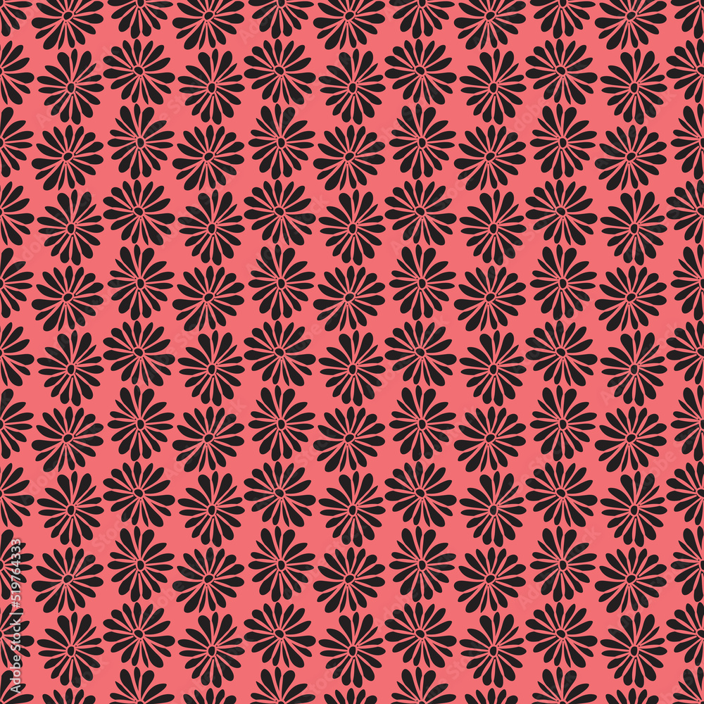 black flowers with pink background seamless repeat pattern black flowers with pink background seamless repeat pattern