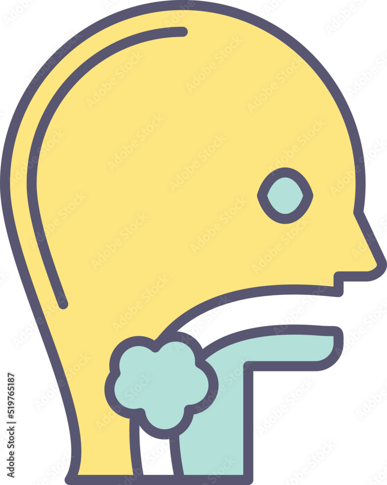 Throat Cancer Icon Throat Cancer Icon