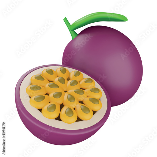 Passion 3d rendering isometric icon.