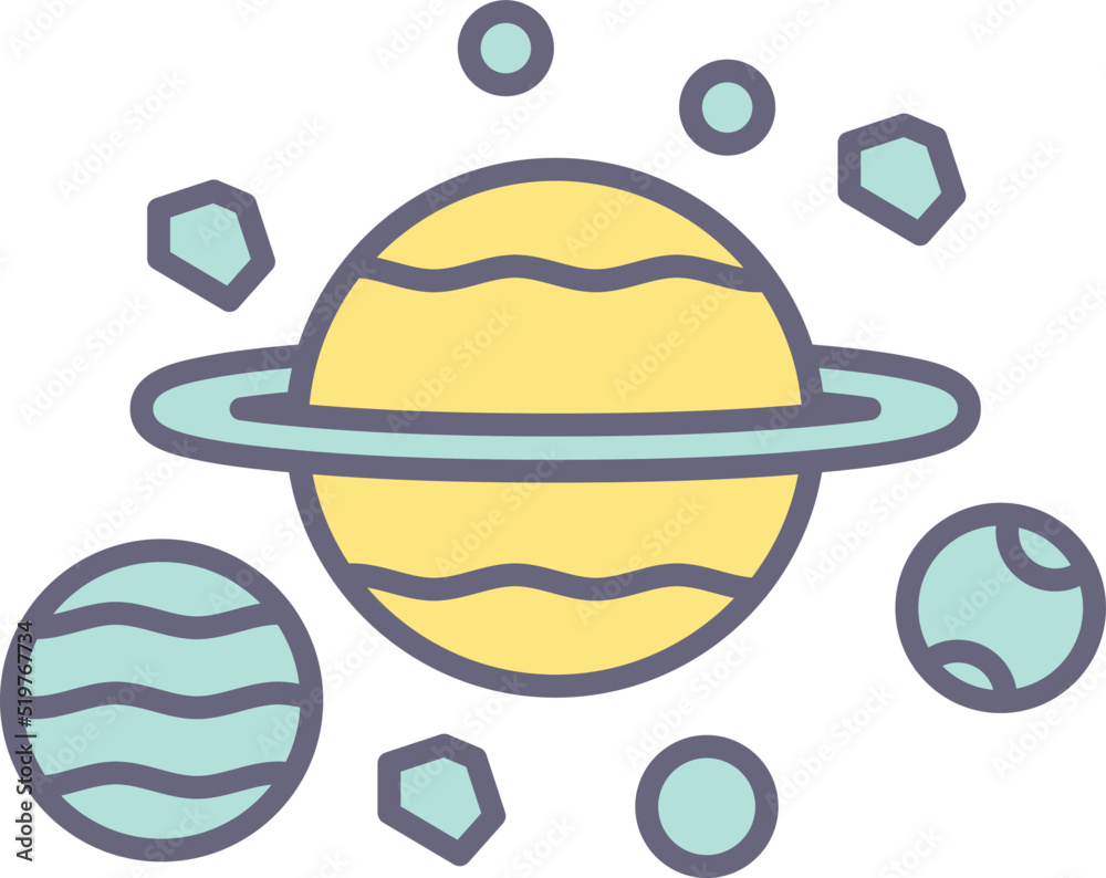 Fototapeta premium Planets Icon