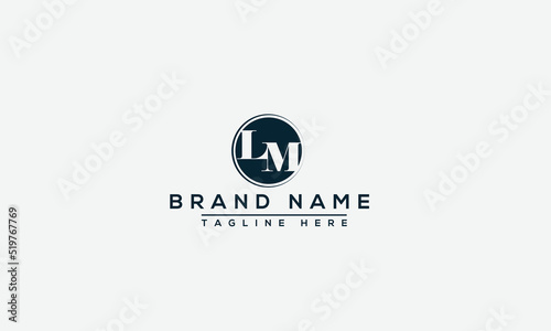 Logo design letter LM . Elegant modern. Vector template.