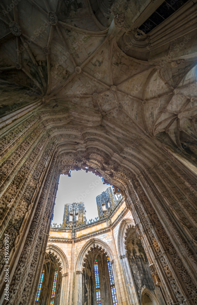 Monastère de Batalha, porche des Chapelles Inachevées, Portugal