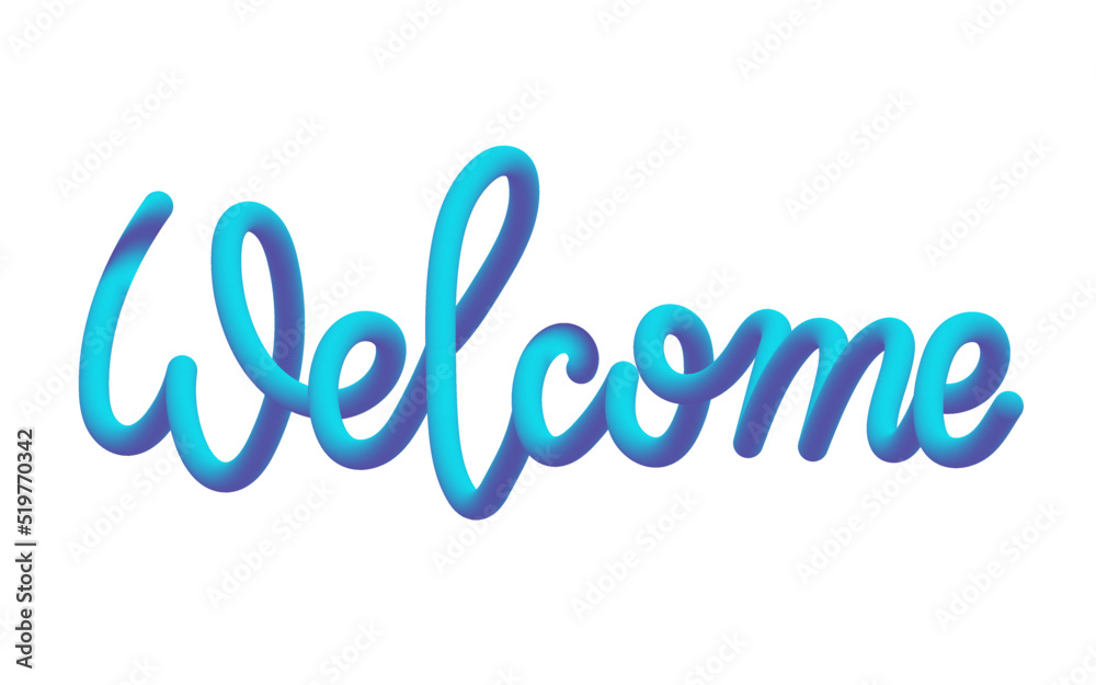 Welcome banner text sign isolated on white vector Welcome banner text sign isolated on white vector