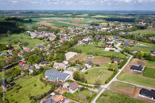 Miedzyrzecze Gorne village in Silesia region of Poland