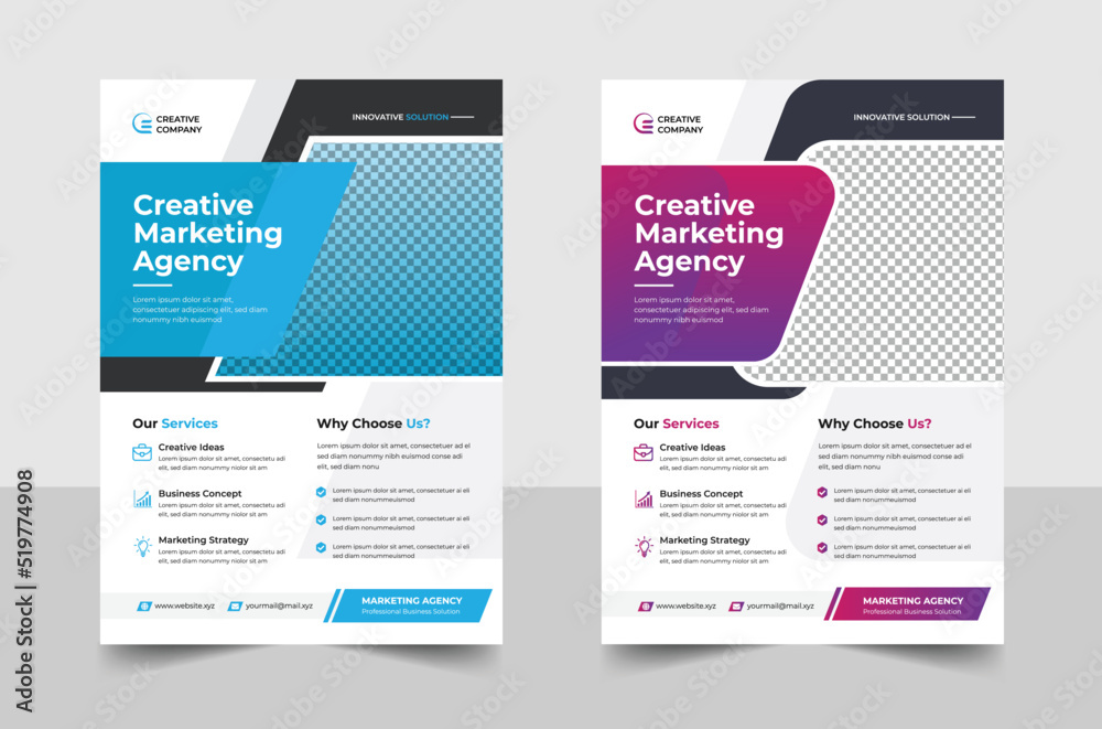 Corporate Business Flyer Template.	