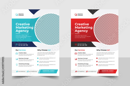 Corporate Business Flyer Template.	