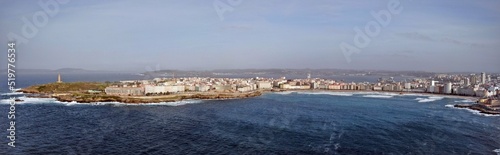 Vista aérea bahía de Riazor 