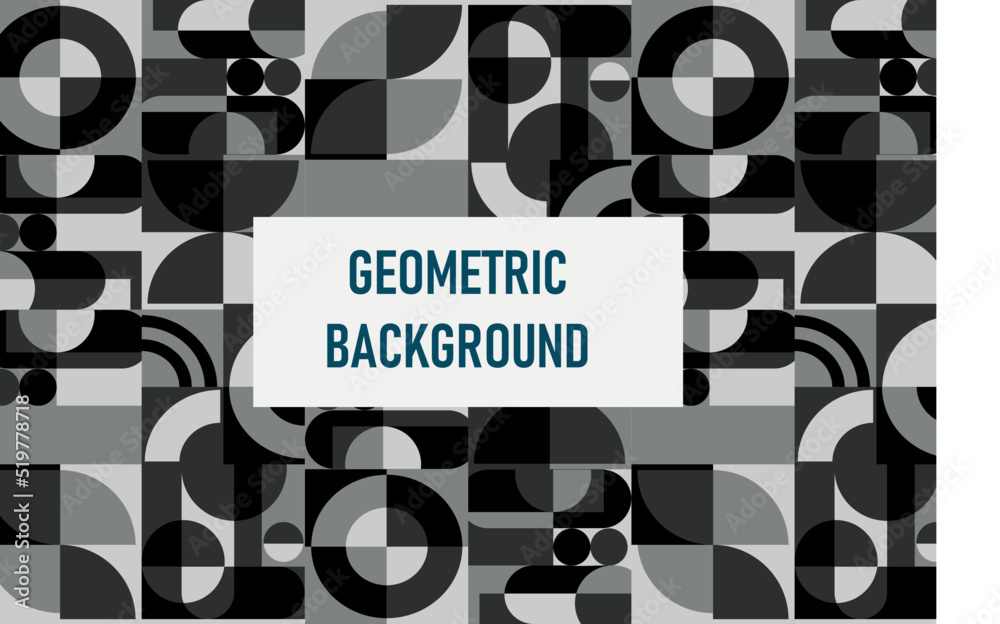Obraz premium Flat geometric background
