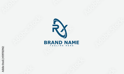 Logo design letter RX . Elegant modern. Vector template.