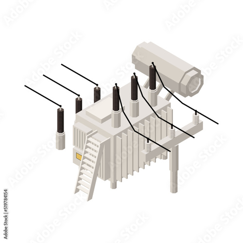 Power Transformer Isometric Composition