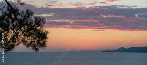 beautiful sea sunset © DANIL