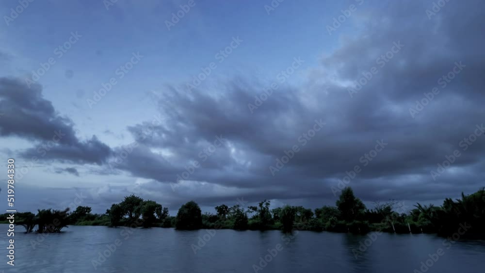 Time lapse of the sky with storm clouds in the morning.
Time lapse of the sky with storm clouds in the morning.