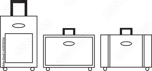 Maletas icono vector