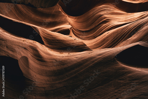 Foto sandstone waves detail in Antelope Canyon, Arizona, background, travel concept d